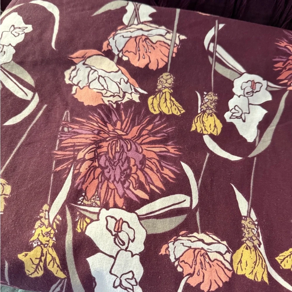 Opalhouse Gare De Lyon Burgundy Duvet Set Twin/XL Twin Set